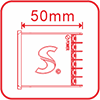 Diameter depth 50mm